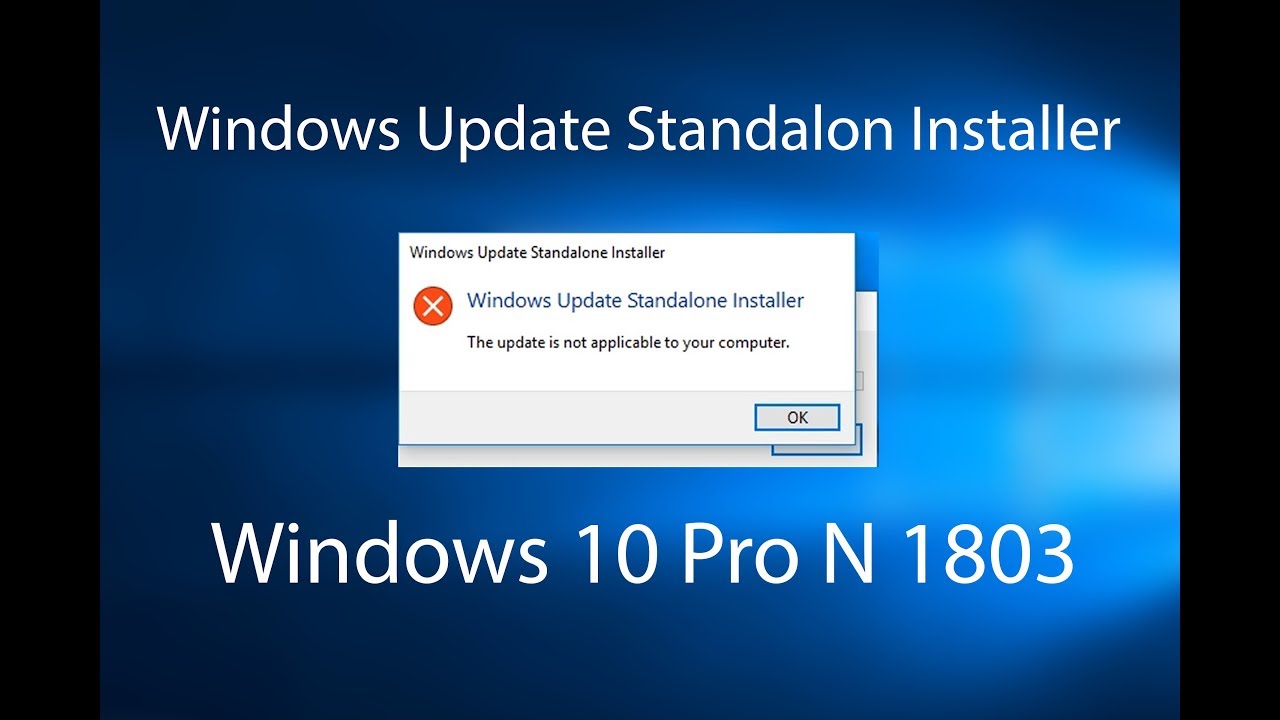 Windows 10 Update Standalone Installer